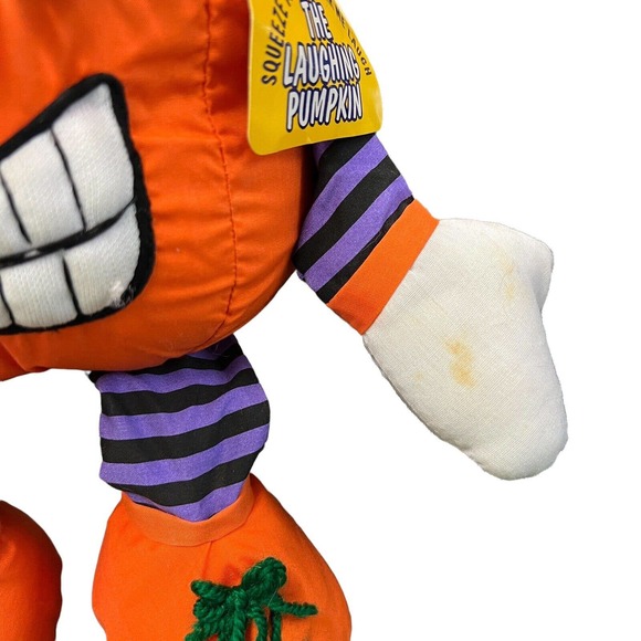 Vintage 1996 Joelson Happy Jack‎ The laughing Pumpkin Jack-O'-Lantern Plush Doll - Picture 2 of 6